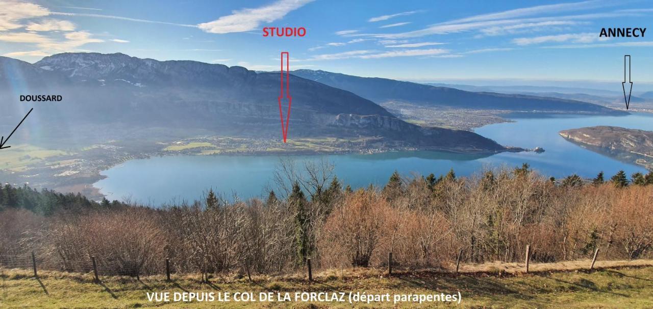 Studio A La Campagne Au Bout Du Lac D'Annecy Doussard Bagian luar foto